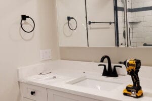 Bathroom remodeling project in the Seattle area